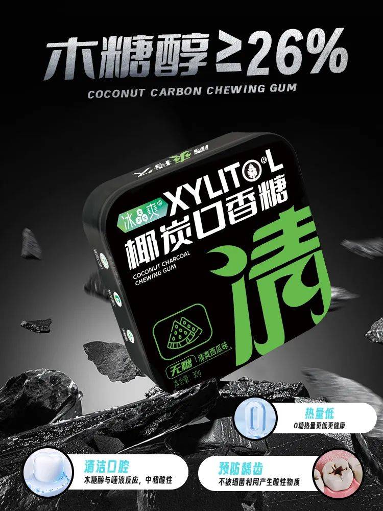 口香糖正掀起糖果界“黑科技”风暴凯发k8入口打破常规！这款黑黑的(图6)